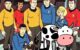 A cow and the cast of Star Trek: The Animated Series