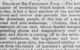 Death of ex-President Polk - The habiliments of mourning which bedeck our pages to-day, is but a faint emblem of the universal gloom and sorrow that pervade the hearts of the American people, at the loss of a much loved and able statesman. Cholera, that fell destroyer of our race, whose fearful ravages is spreading gloom and despondency over the land, and which is cutting off in the midst of their usefulness, the brightest and best of America's great men, has claimed another victim from the family of America's gifted sons...