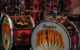 A replica of Keith Moon's drum set, orange drum shells with white drum heads. The words "THE WHO" are written in orange letters. (Photo by BigDrumThump.com via Flickr/Creative Commons https://flic.kr/p/4GJDSJ)