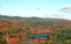 A look down at a valley full of bright fall New Hampshire colors, as taken in 2002.