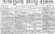 Part of the front page of the first issue of the New-York Daily Times, September 18, 1851. Image via Wikicommons https://en.wikipedia.org/wiki/History_of_The_New_York_Times_(1851–1896)#/media/File:First_NYTimes_frontpage_(1851-9-18).png