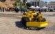 The Los Angeles Fire Department's Thermite RS3 firefighting robot, at a 2020 press conference. (Photo by Los Angeles Fire Department via Flickr/Creative Commons https://flic.kr/p/2jUdf1t)